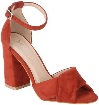 Mode By Red Tape Women Orange Heels