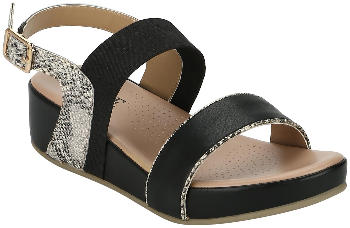 

Mode by Red Tape Women Black Wedges