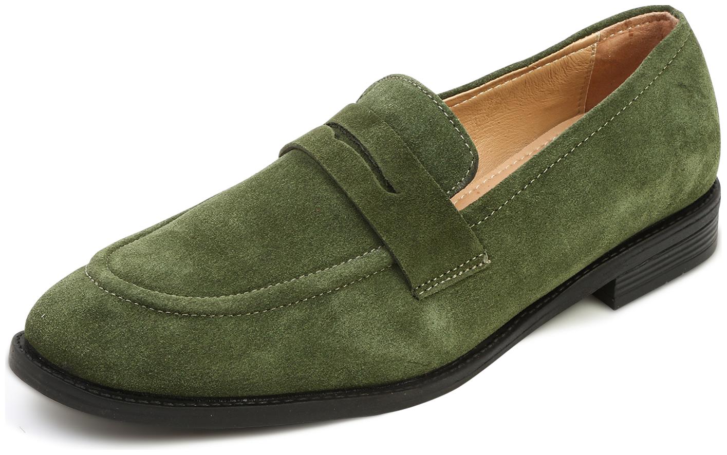 

MONKS KNIGHTS Men Green Loafers