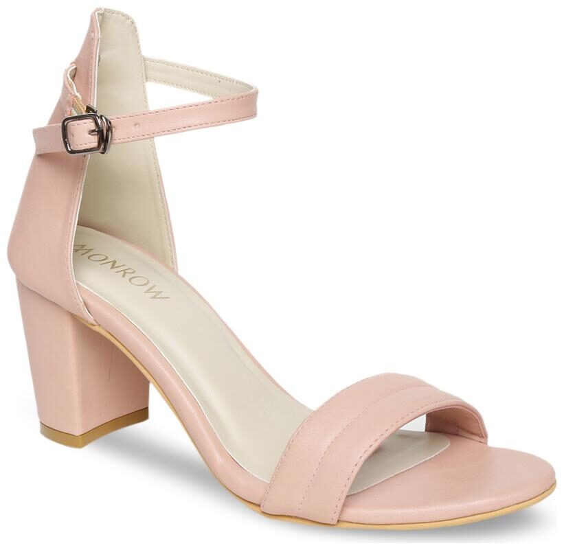 

Monrow Women Beige Heeled Sandals