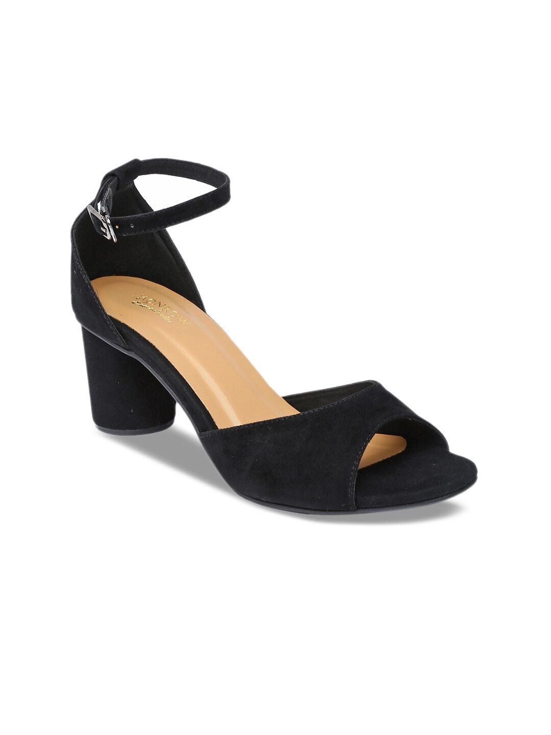 

Monrow Women Black Heeled Sandals