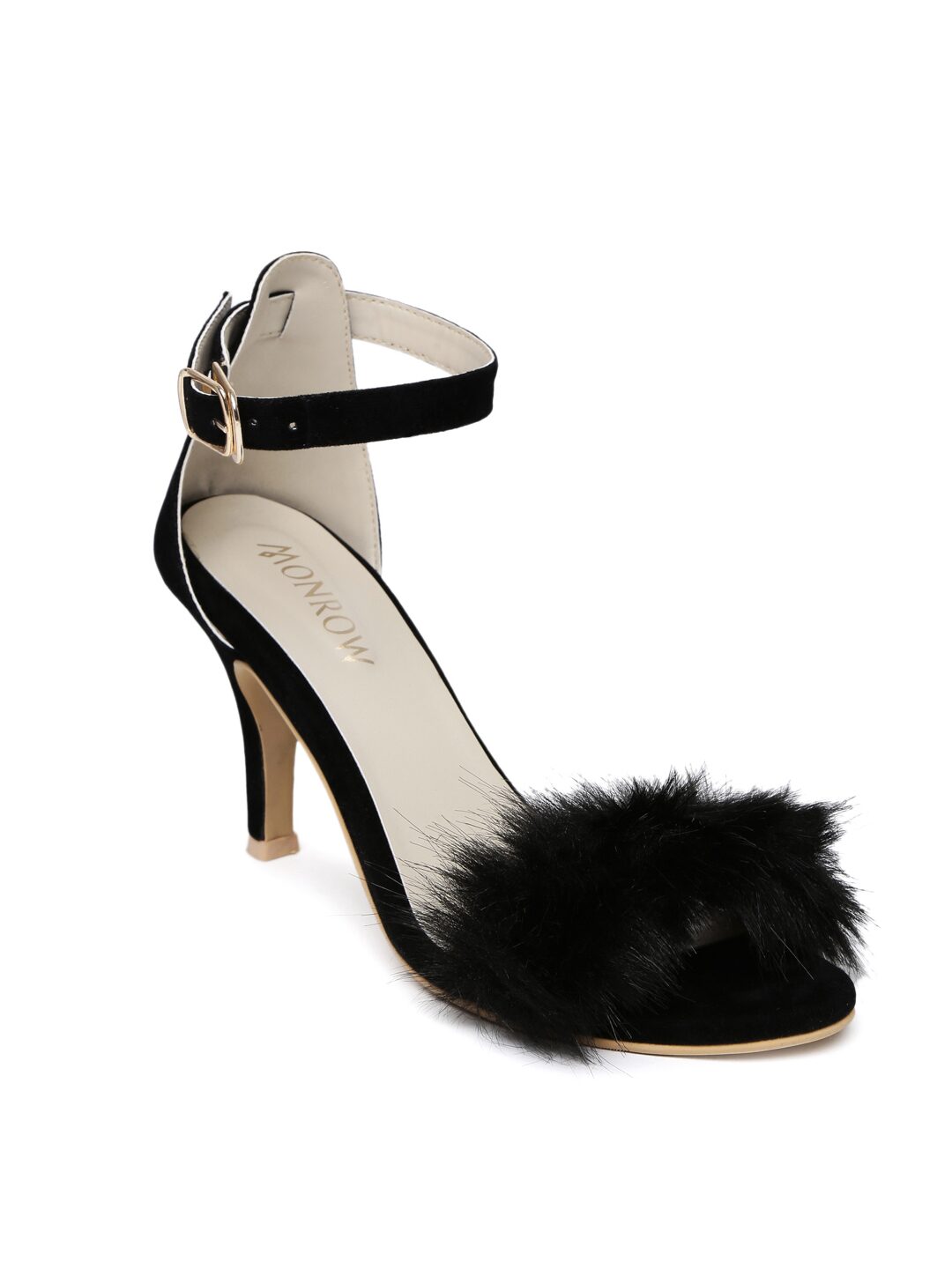 

Monrow Women Black Heeled Sandals