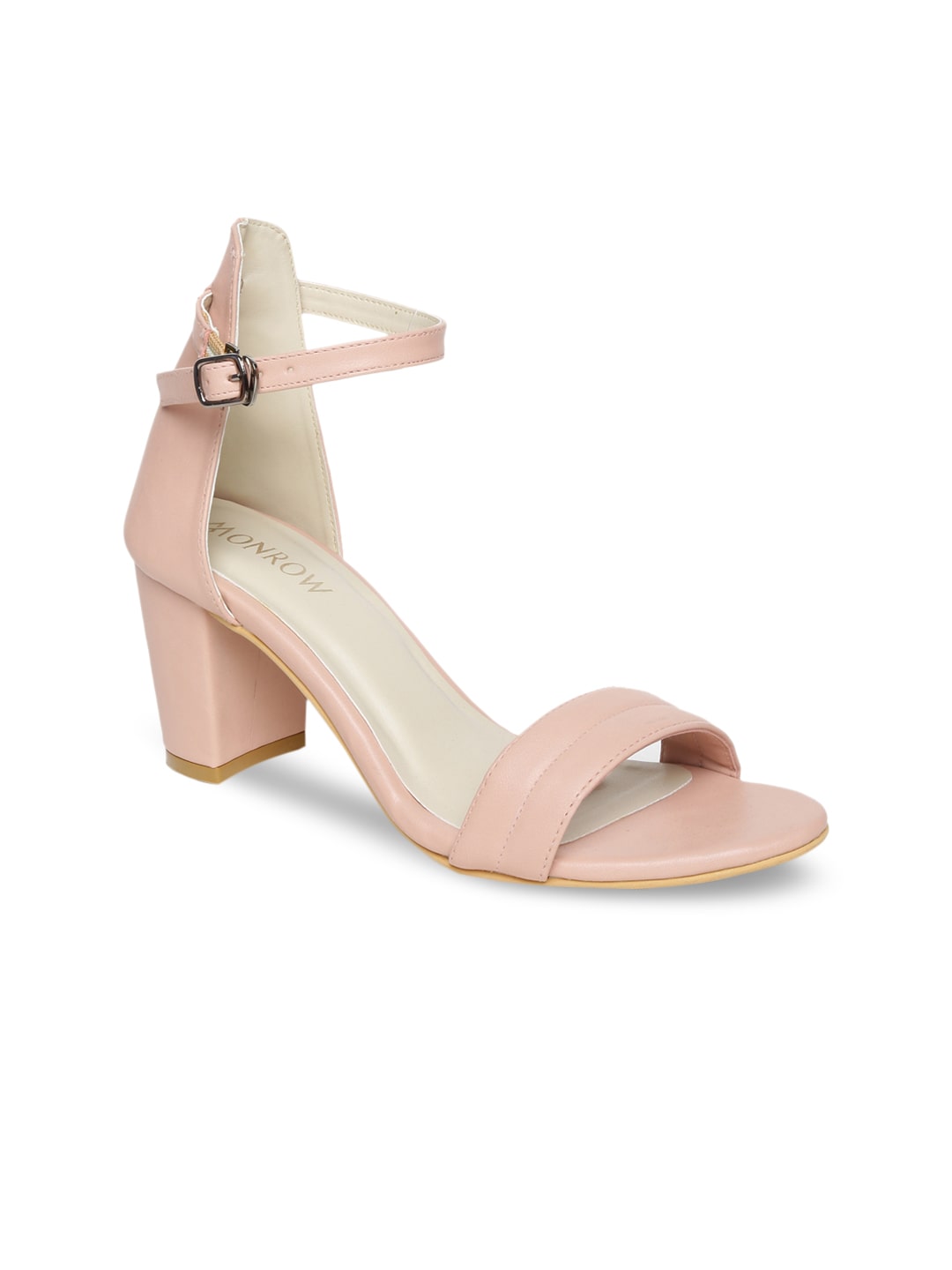 

Monrow Women Beige Heeled Sandals