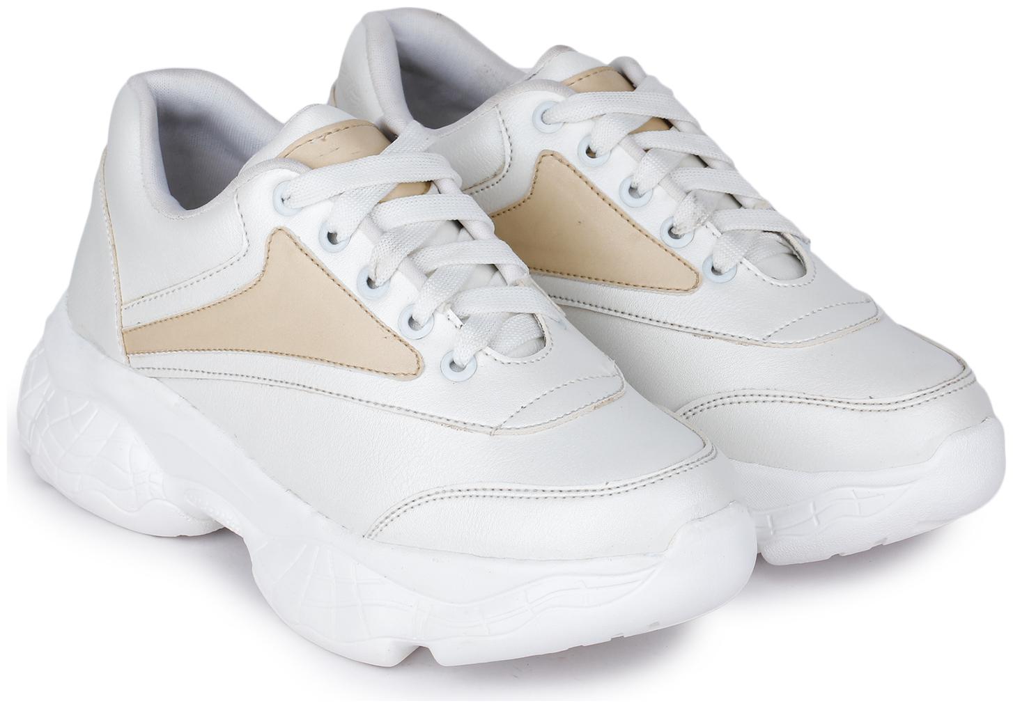 

Moonwalk Women White Sneakers