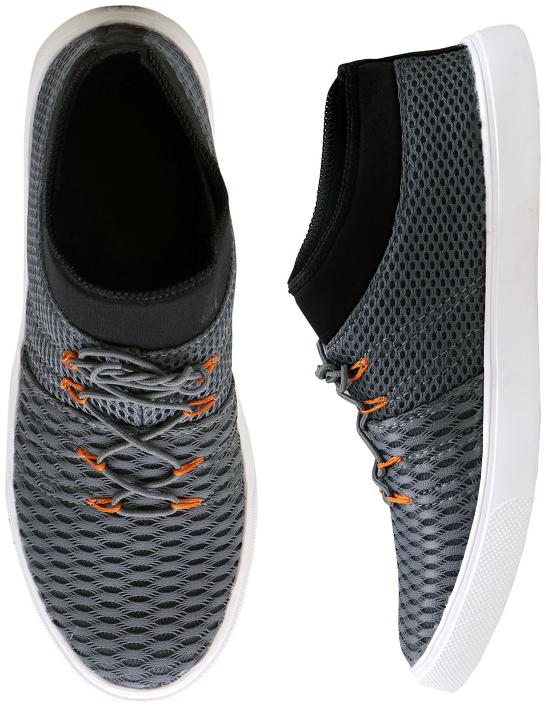 

MOU Men Grey Casual Shoes - SOCKS CANVAS - SPORTYCASUAL123456