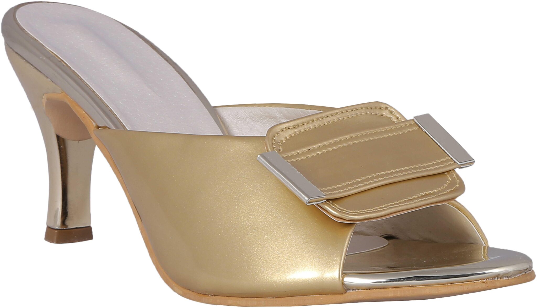 

MSC Women Gold Heeled Sandals