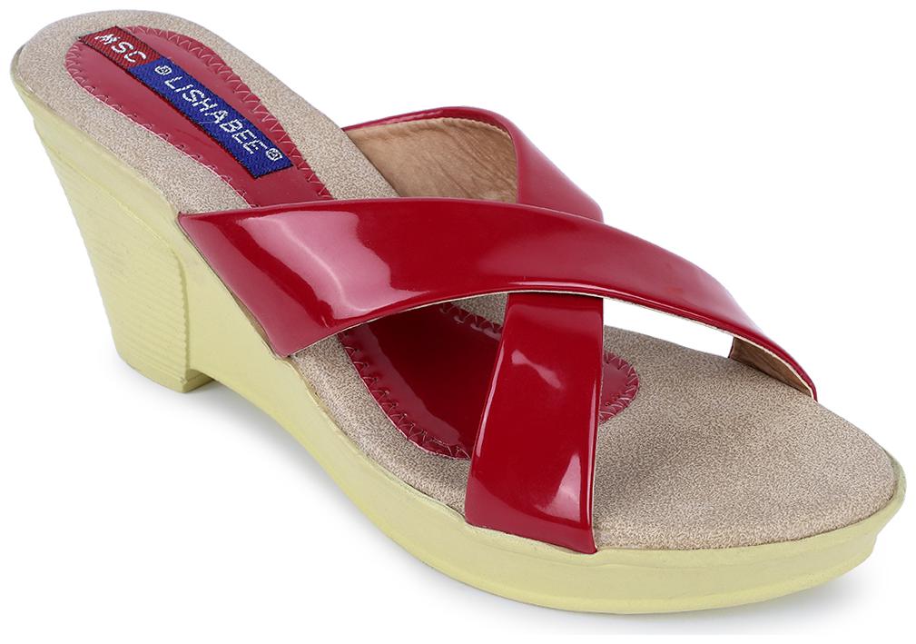 

MSC Women Red Wedges
