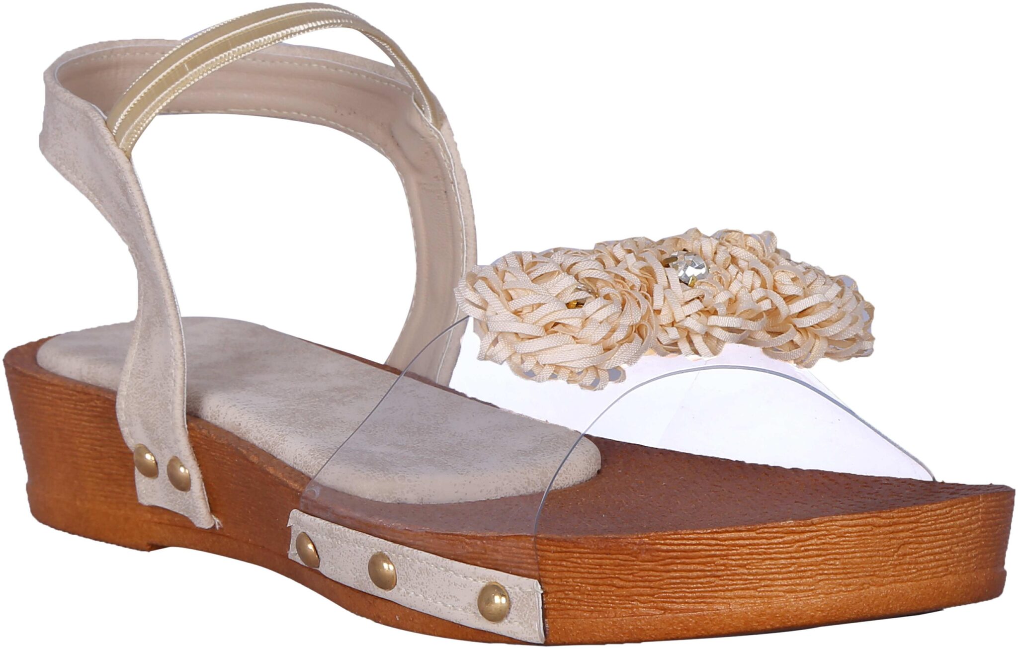

MSC Women Cream Heeled Sandals