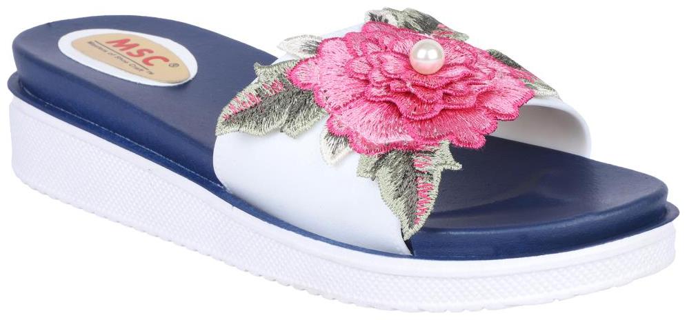 

MSC Women EVA Heel White Sandals