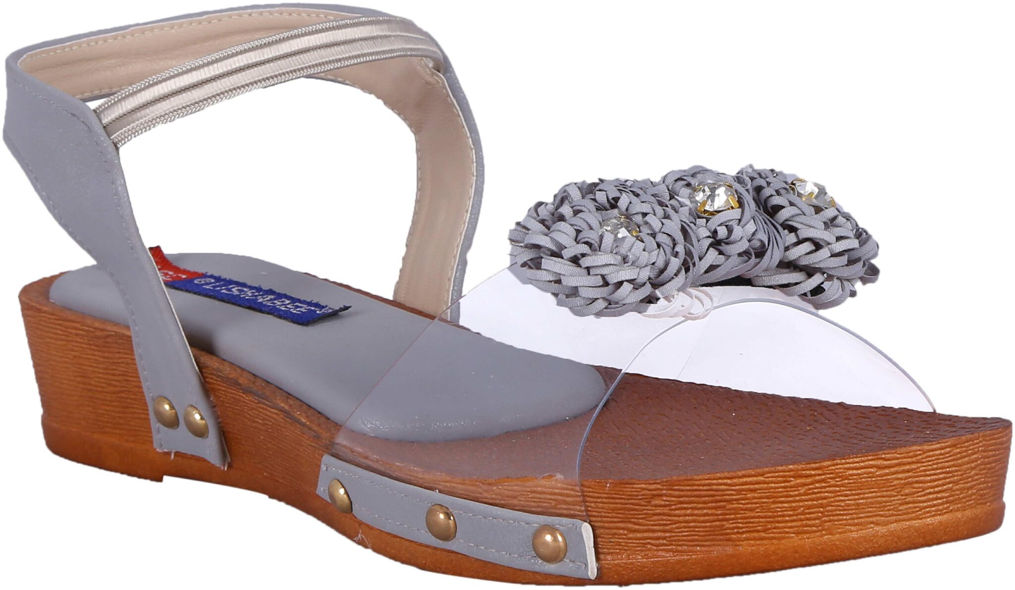 

MSC Women Grey Heeled Sandals