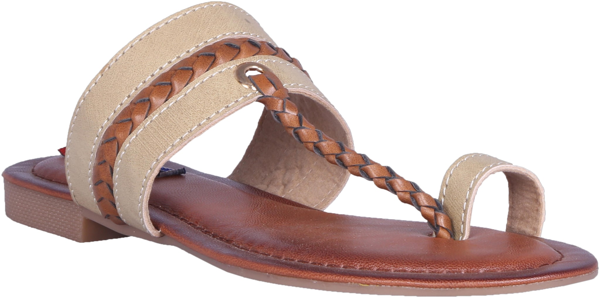 

MSC Women Cream One Toe Flats