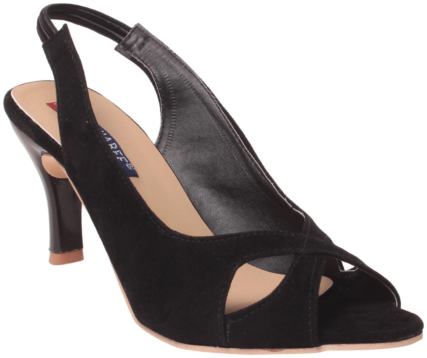 

MSC Women Black Heeled Sandals