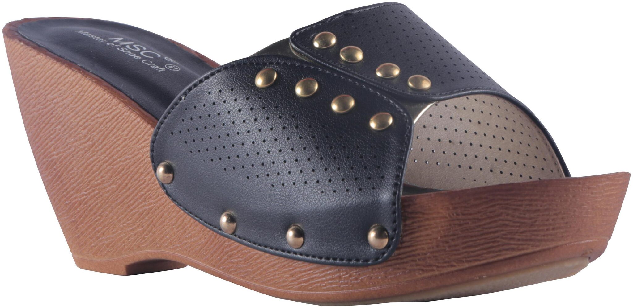 

MSC Women Black Wedges