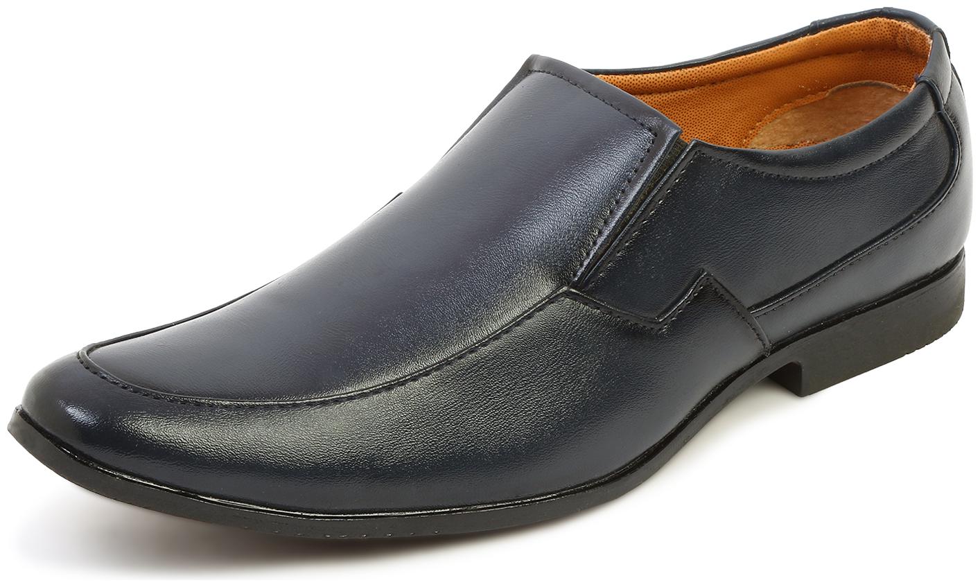 

MUTAQINOTI Men Blue Slip-On Formal Shoes - MQSOBU