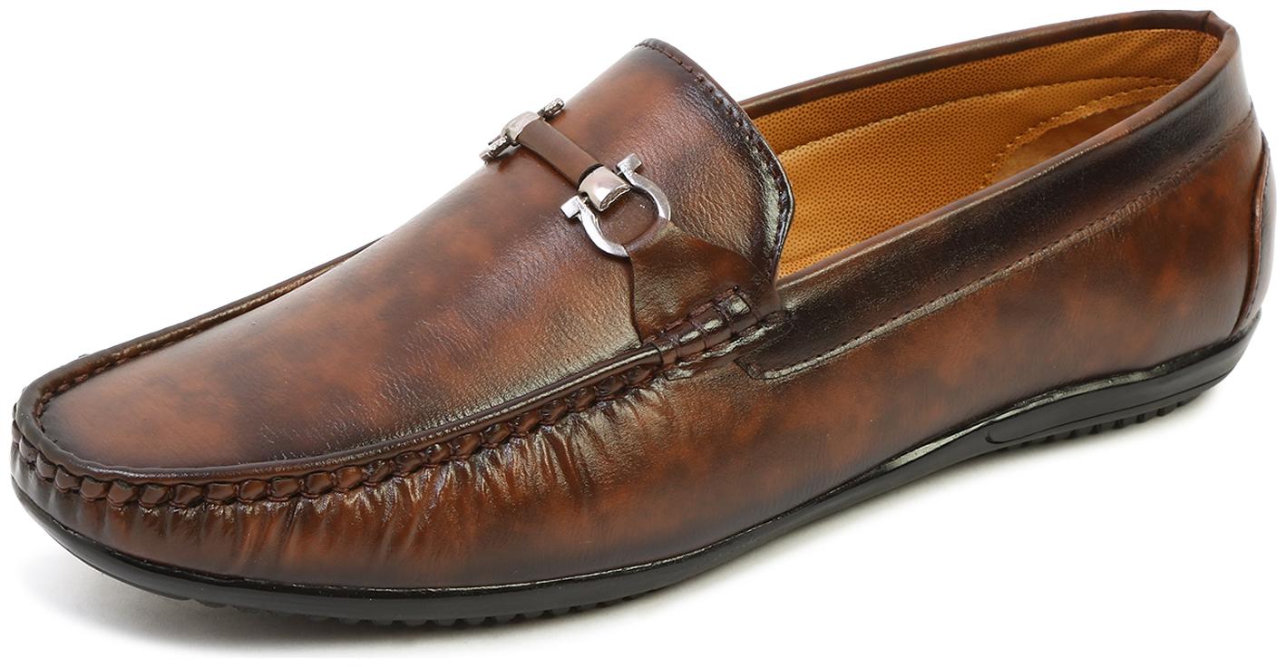 

MUTAQINOTI Men Brown Loafers