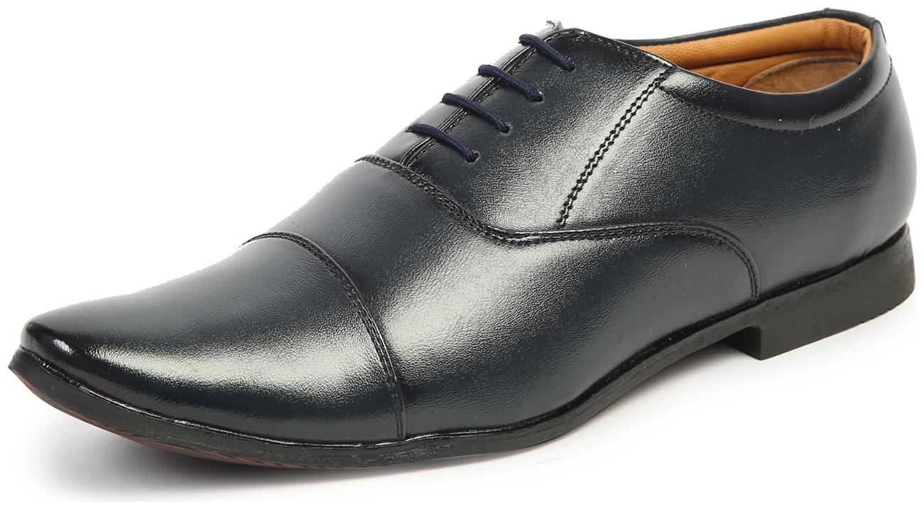 

MUTAQINOTI Men Blue Derby Formal Shoes - MQRGCTBU