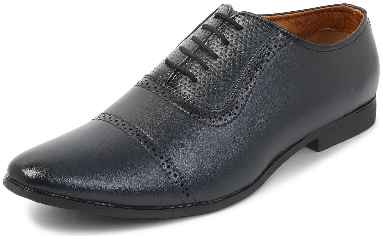

MUTAQINOTI Men Blue Oxford Formal Shoes - MQRGOXBU