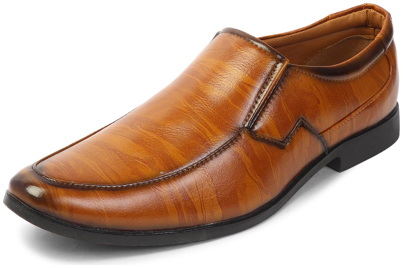 

MUTAQINOTI Men Tan Slip-On Formal Shoes - MQSOTN
