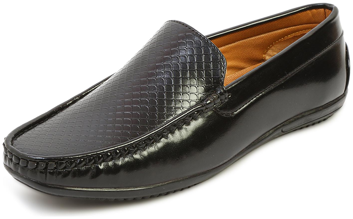 

MUTAQINOTI Men Black Loafers