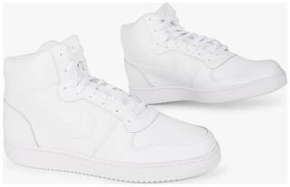 Buy Nike Ebernon Mid Men White Sneakers Online At Low Prices In India Paytmmall Com