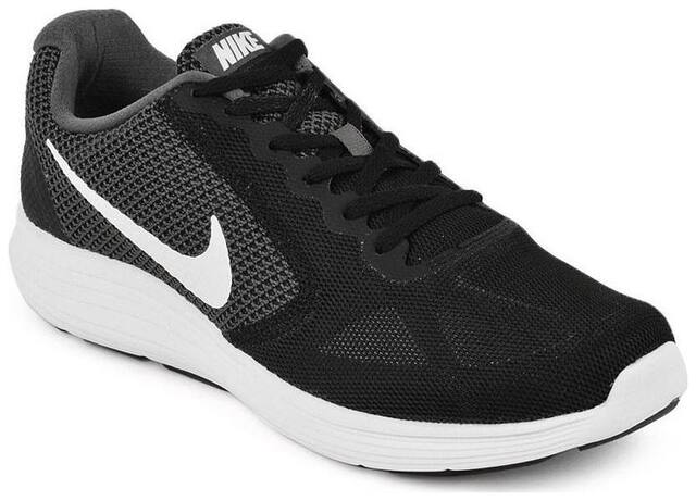 Nike Men's Revolution 3 Black Running Shoes