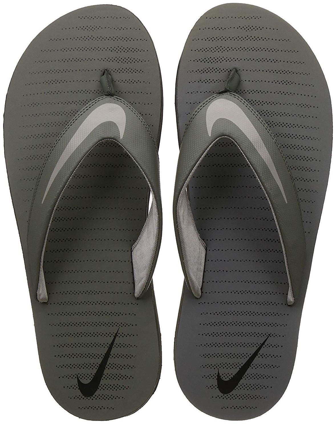 

Nike Men s Chroma Thong 5 Cobblestone River Rock - Black Flip Flops (833808-012)