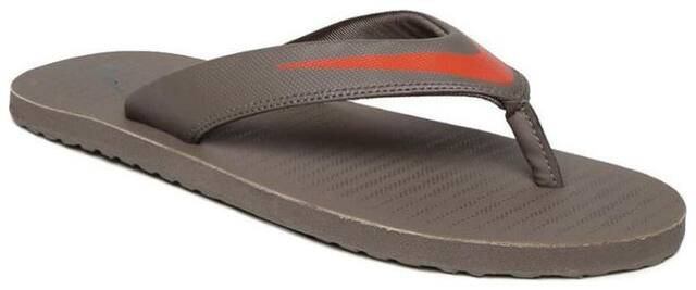 Nike Men's Dark Mushroom_Max Orange Synthetic Flip-Flops