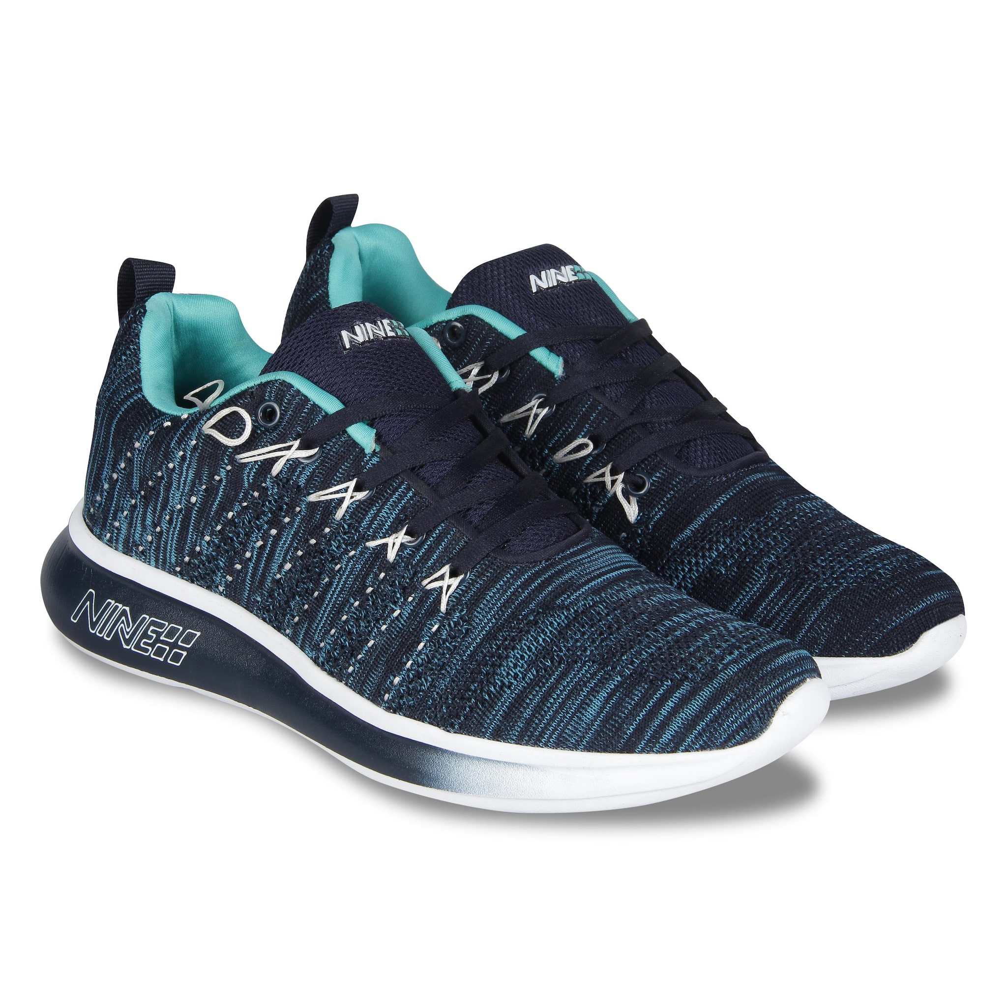 

NINE PLUS Men Nineplus Hover Running Shoes ( Navy Blue )