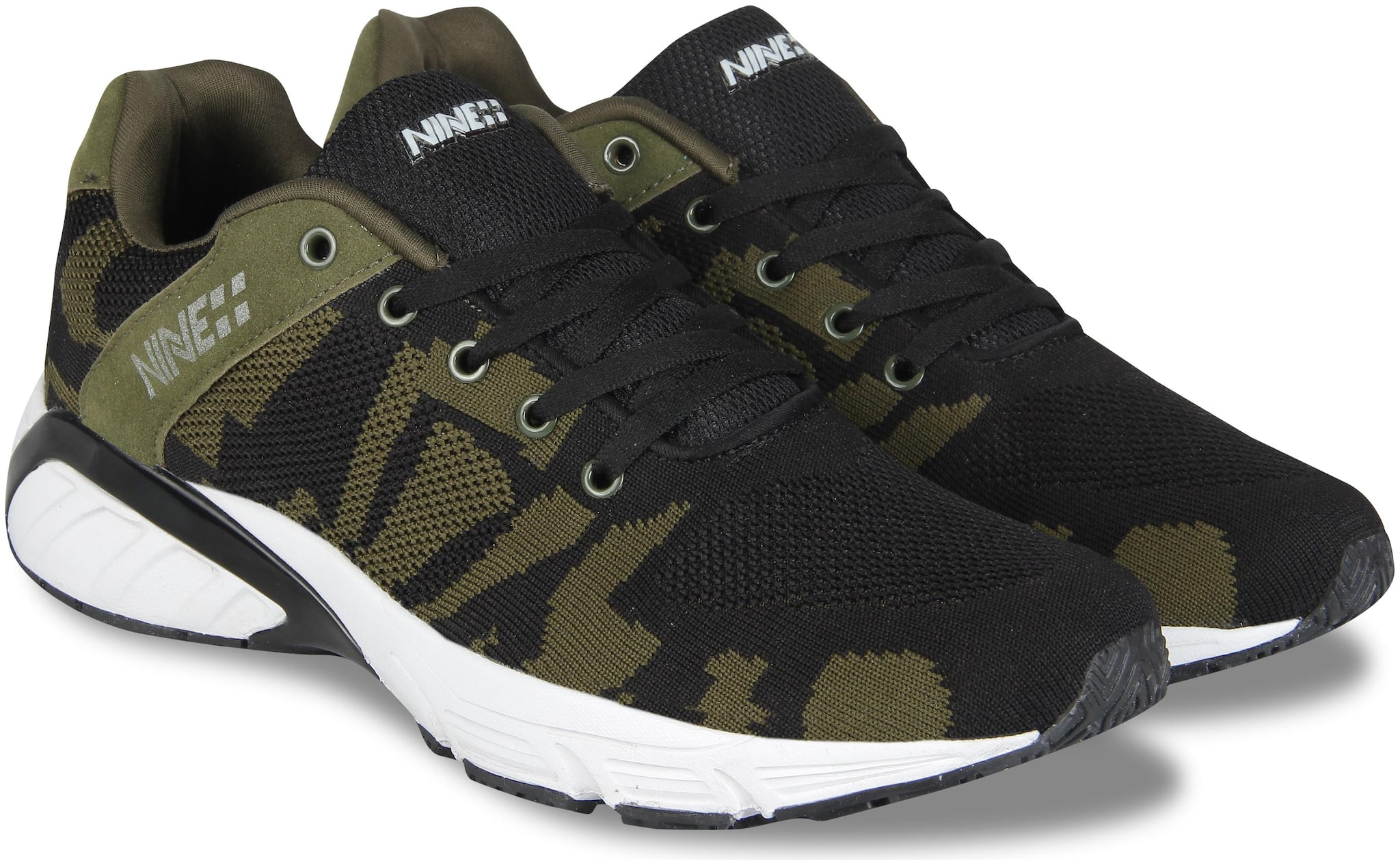 

NINE PLUS Men Nineplus Force Running Shoes ( Black )