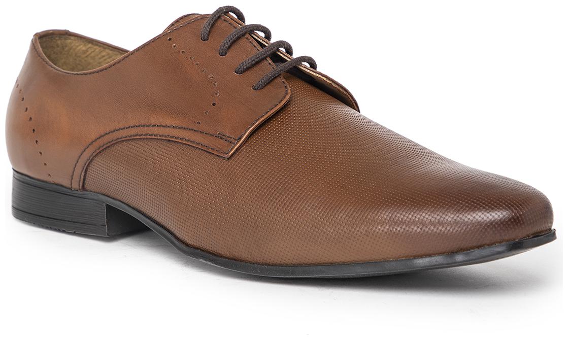 

NOBLE CURVE Men Tan Derby Formal Shoes