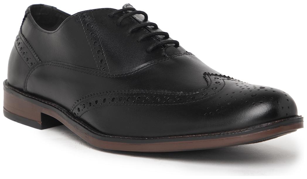 

NOBLE CURVE Men Black Brogues Formal Shoes