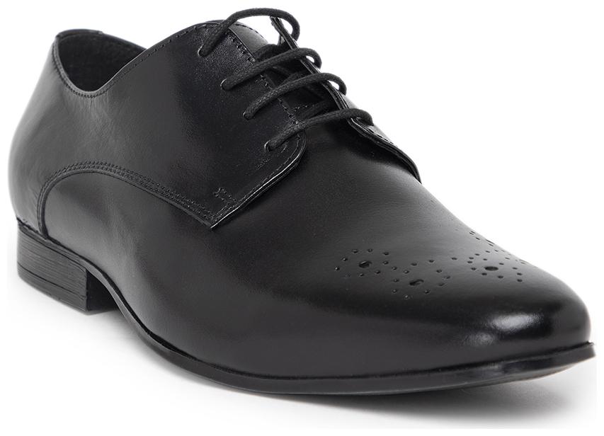 

NOBLE CURVE Men Black Derby Formal Shoes