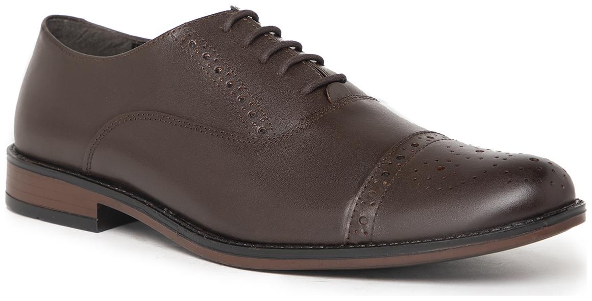 

NOBLE CURVE Men Brown Oxford Formal Shoes