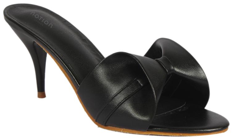 

NOTION LONDON Women Black Heeled Sandals