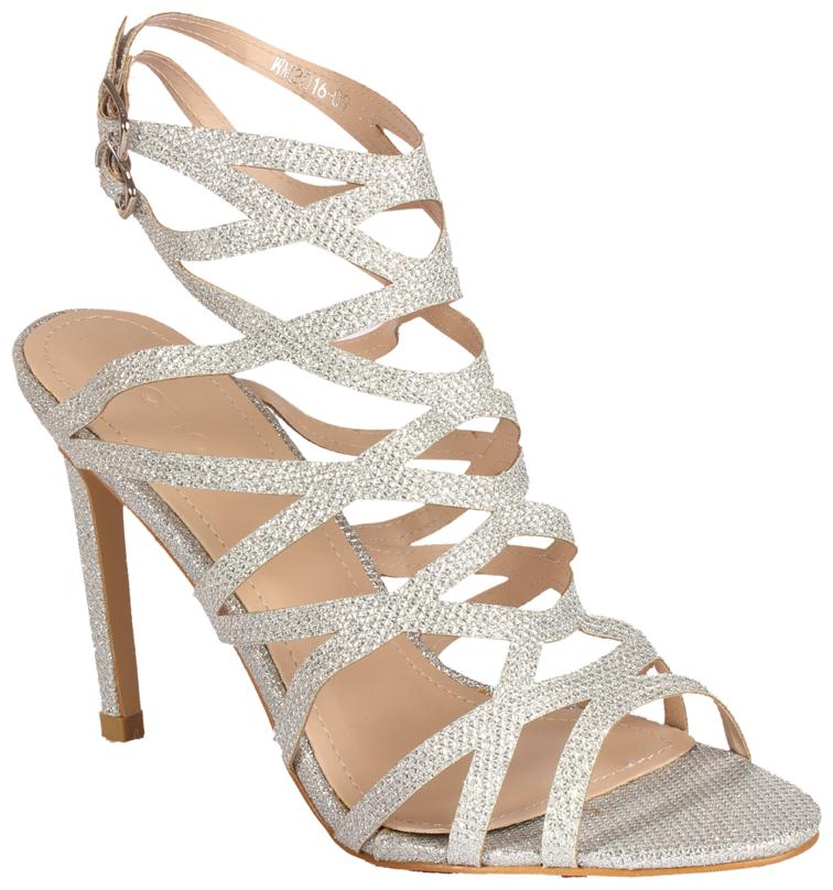 

NOTION LONDON Women Silver Heeled Gladiators