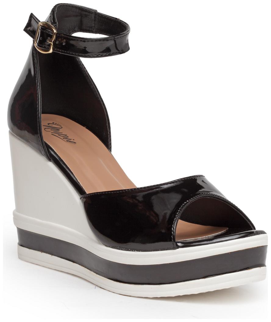 

Nupie Women Black Wedges