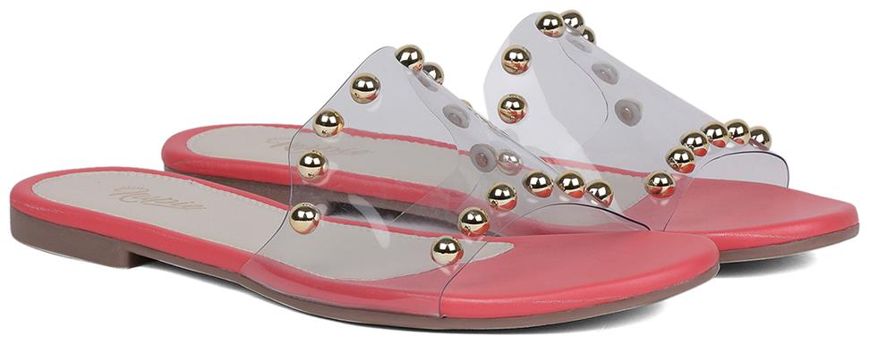 

Nupie Women red Flat Slip on sandals