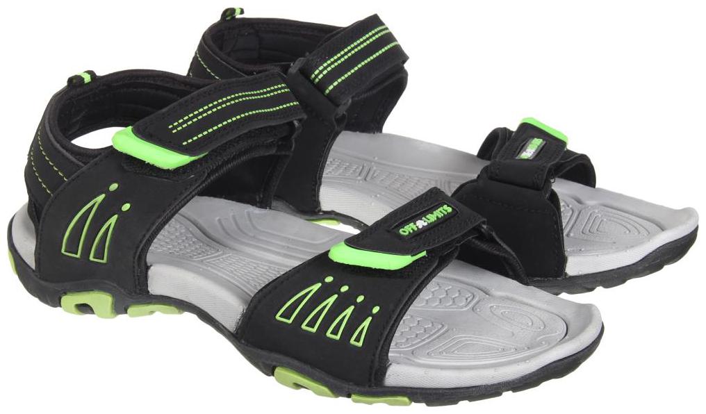 

Off Limits Black Sandals And Floater For Men