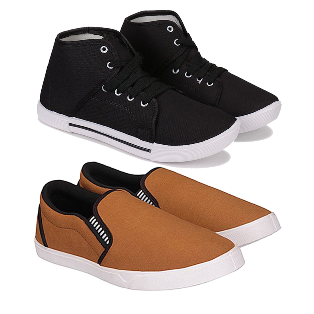 

Oricum Latest Stylish Casual sneakers Loafer shoe for men pack of 2-combo-303-1096