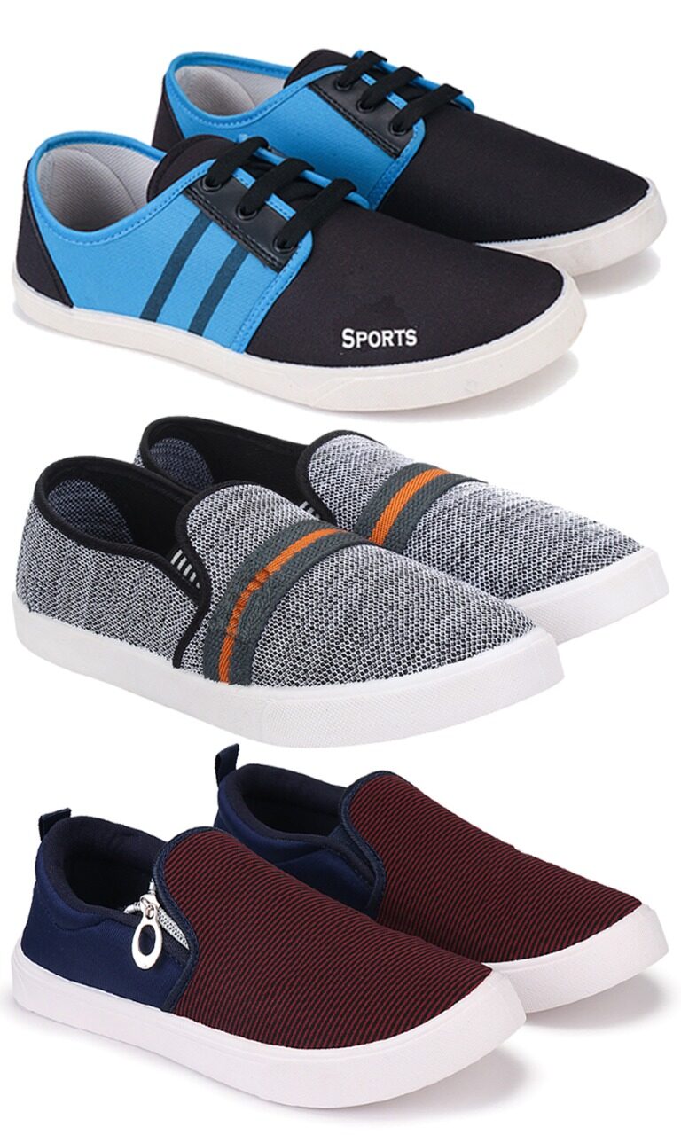 

Oricum Men Casual Slip-On Multicolor Pack Of 3 -Combo-1227-1032-1247