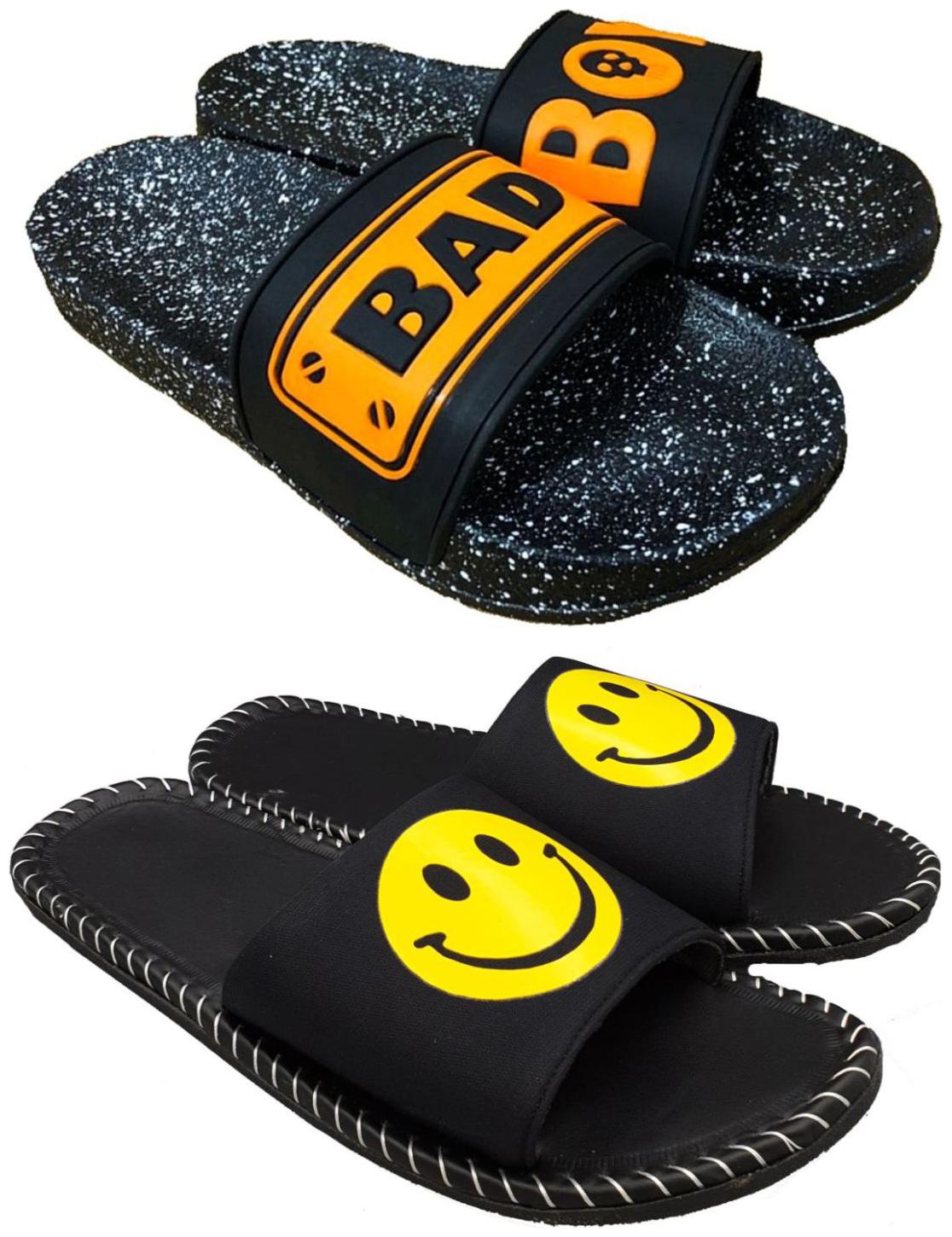 

Pampy Angel Combo Pack of Slipper Flip Flops for Men Orange Black