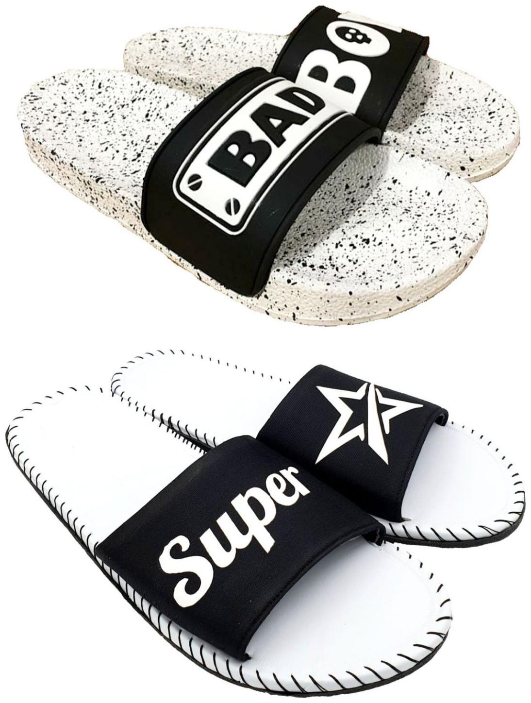 

Pampy Angel Combo Pack of Slipper Flip Flops for Men White
