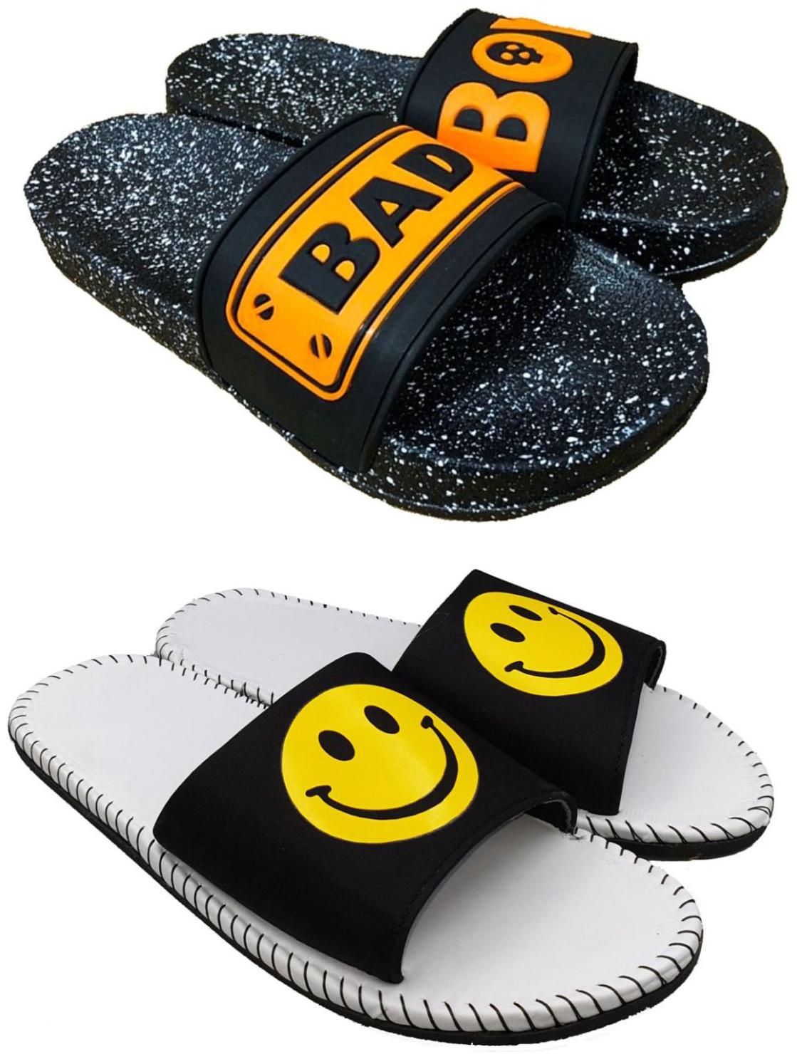 

Pampy Angel Combo Pack of Slipper Flip Flops for Men Orange White
