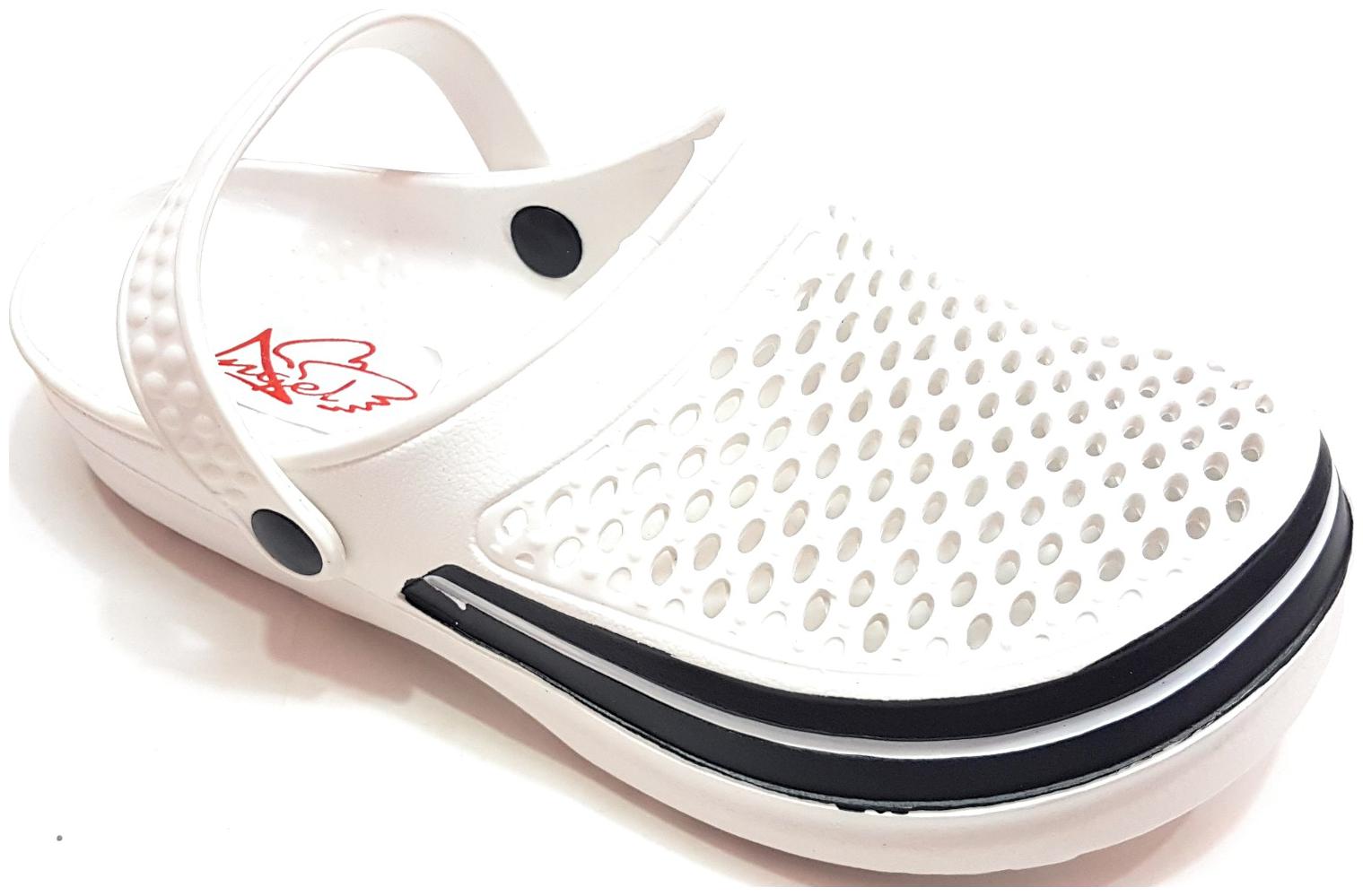 

Pampys Angel Men White Clogs