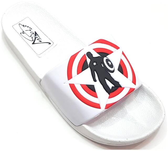 Pampys Angel Sliders For Men ( White )