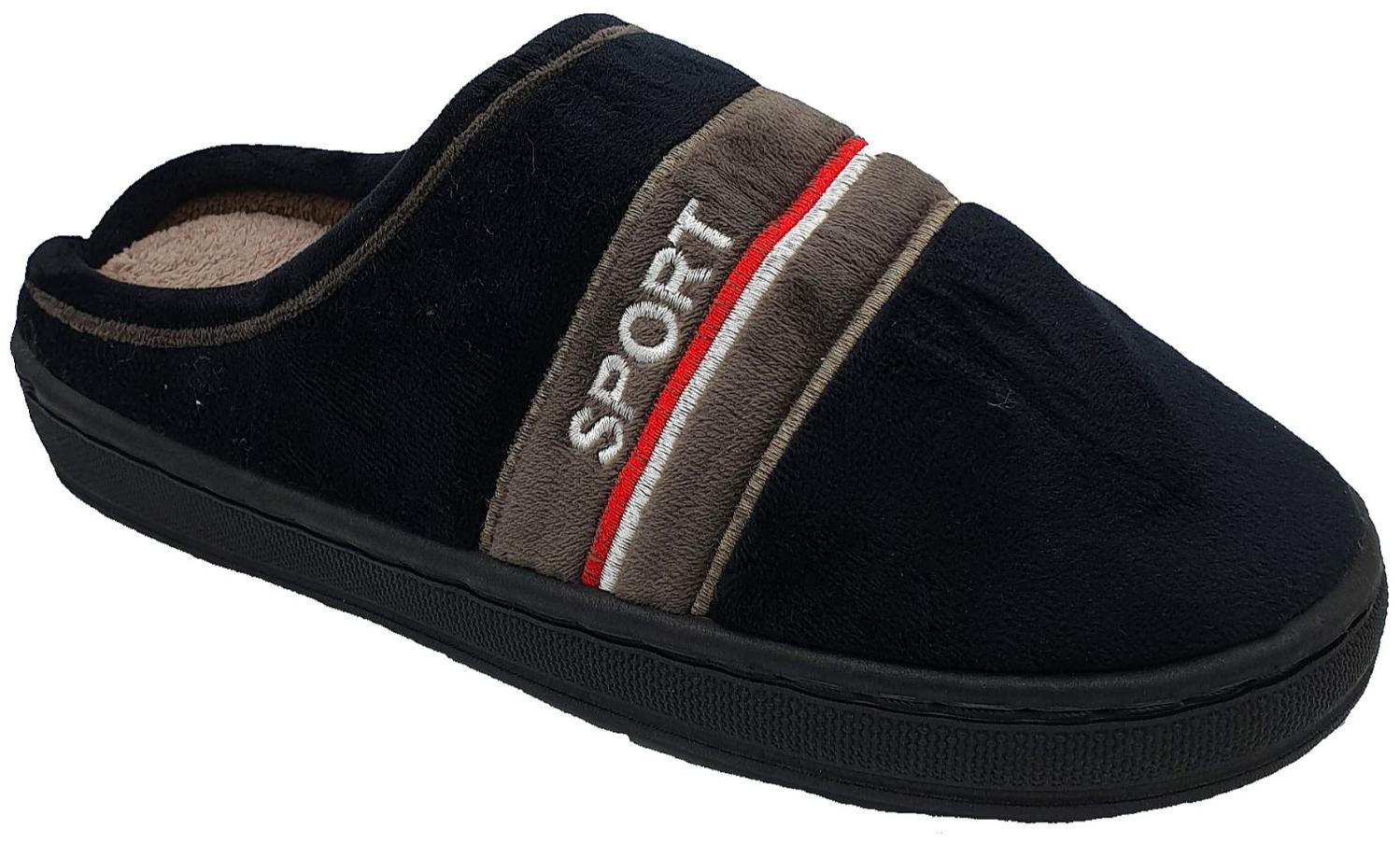 

Pampys Angel Men Black Sliders