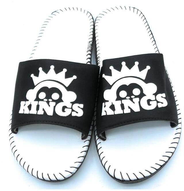 Pampys Angel Sliders For Men ( White , Black )