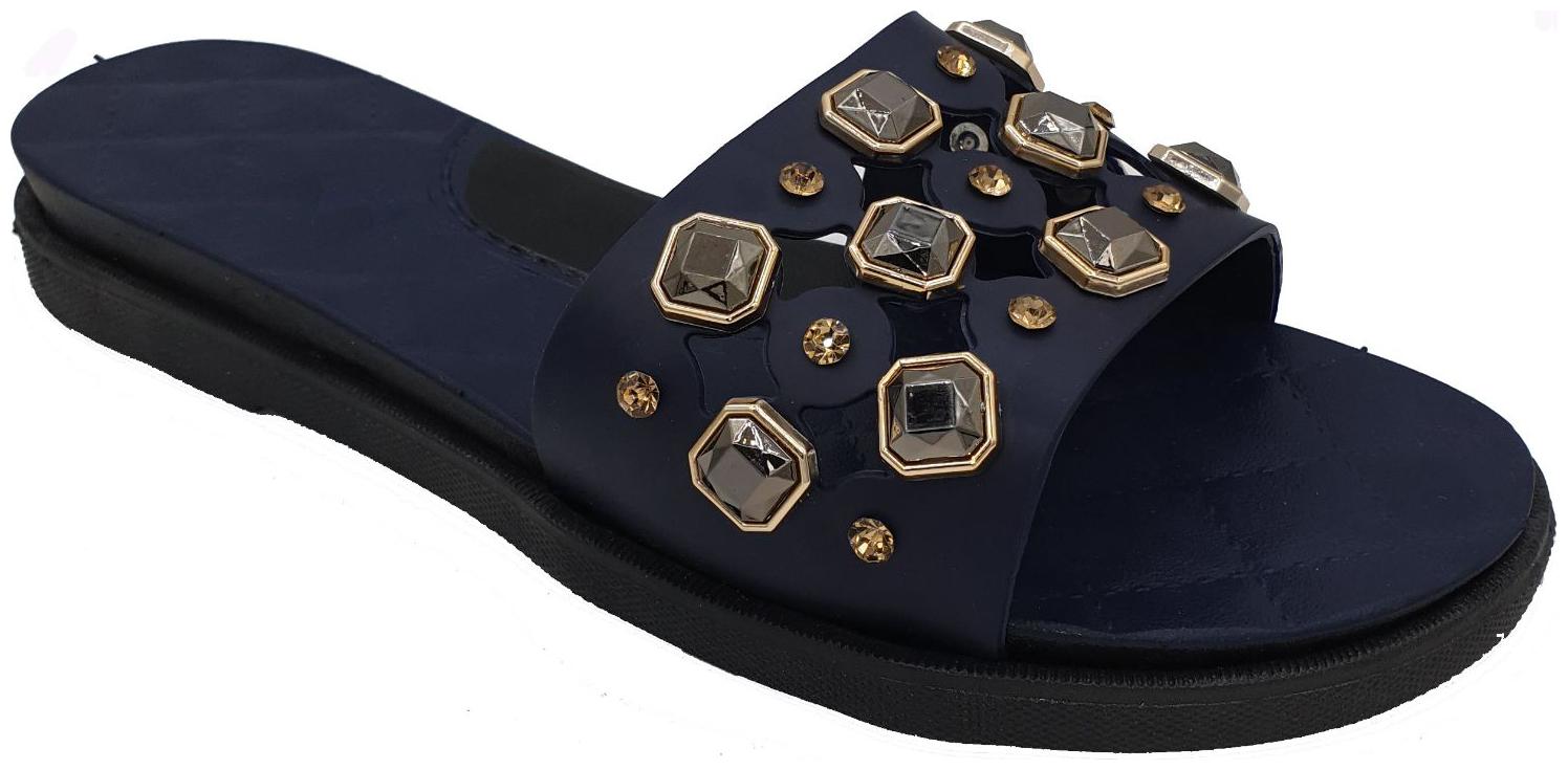 

Pampys Angel Women Navy Blue Sliders