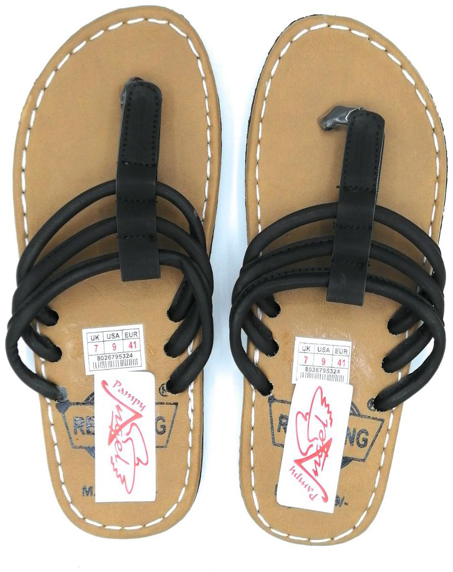 

Pampys Angel Men Black Sliders