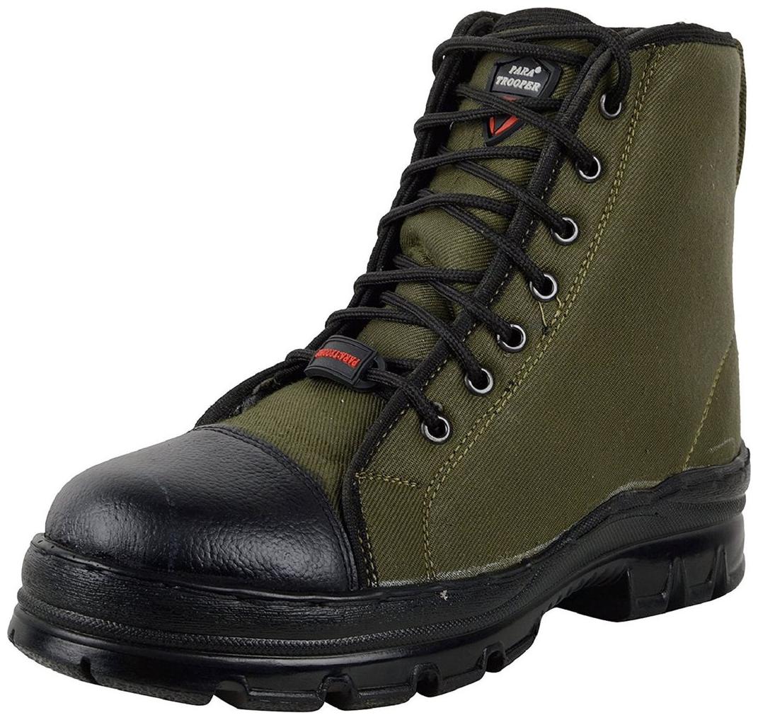 

Para Trooper Combat Leather Military Boots Men Work Safety Shoes Hiking Boots Lightweight Army Boot Militares Combat Casual Ankle Shoes PTR015